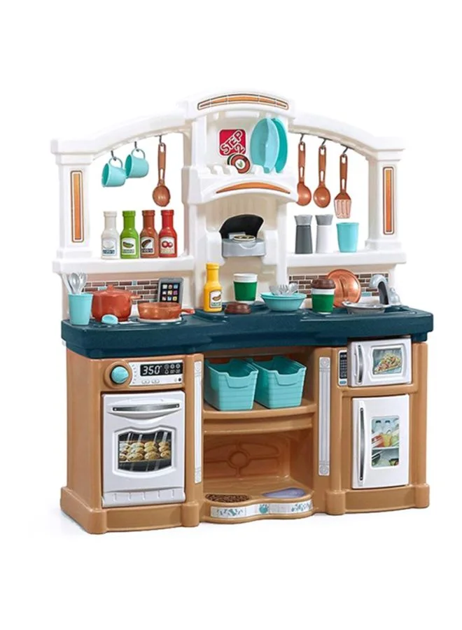 Step2 Fun With Friends Kitchen Play Set (Tan, 104x91x32cm) Premium Interactive Role-Play Toy for Kids kviun