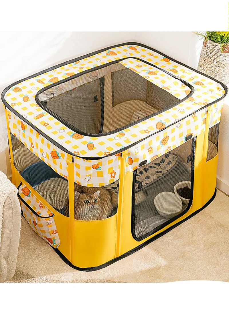 Kidle Portable Pet Playpen Tent for Dogs and Cats (Foldable, 90cm x 90cm x 55cm) tjj6t