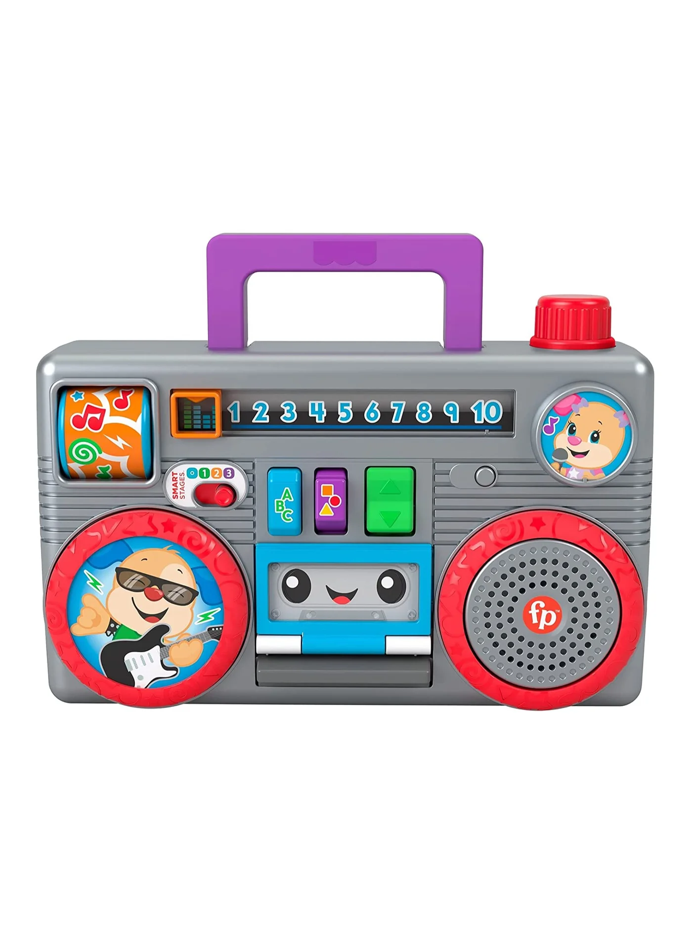 Interactive Musical Boombox Toy for Toddlers Educational Learning Activity Center (1 Unit) dw6hb