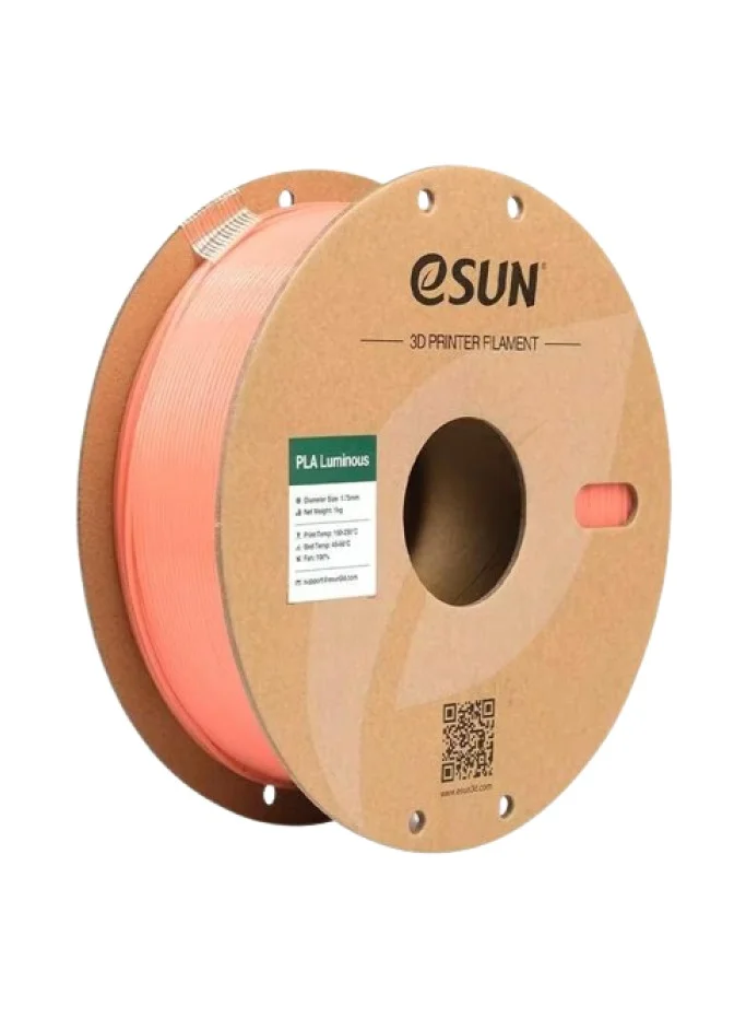 Premium 3D Printer Filament Luminous Orange PLA Material (1.75mm, 1kg) Glow in The Dark Professional Printing Supply wp66l