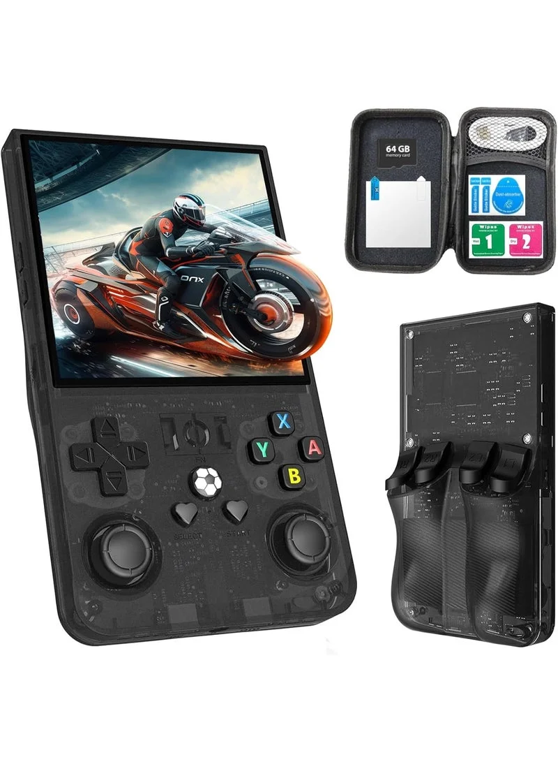 Gulf Trend Retro Handheld Gaming Console with 4.0-inch IPS Screen and 18000+ Built-in Games (Elegant Black) 44jqx