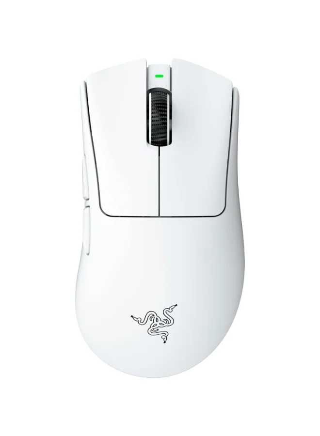 Premium Ultra-Lightweight Wireless Ergonomic Esports Gaming Mouse, High-Precision Optical Sensor, 6 Programmable Buttons (White, 57g) kw22j
