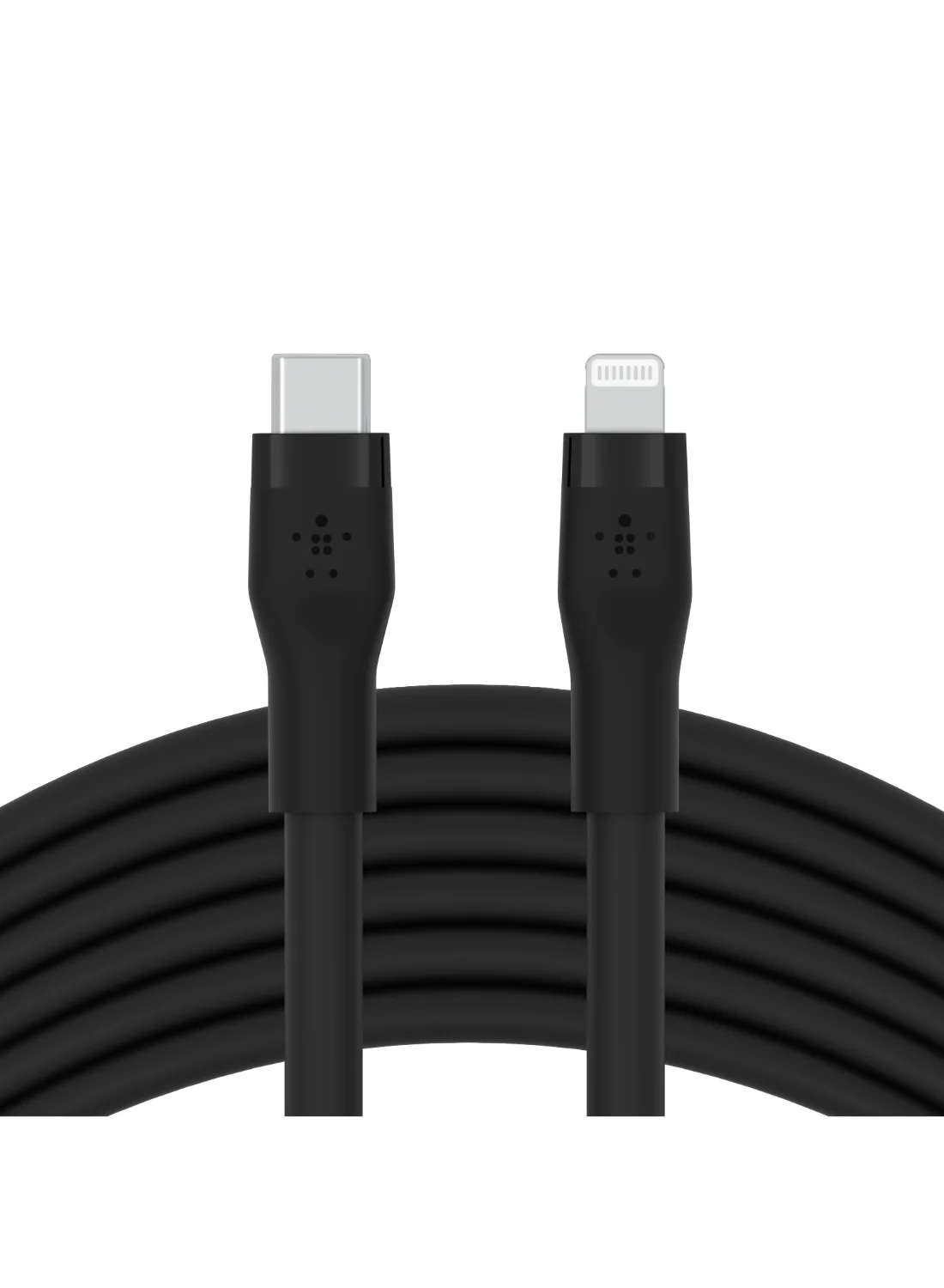 Premium USB-C to Lightning Charging Cable, Durable Silicone Braided Fast Charge Cord for Smartphones and Tablets (Black, 3m) v1wwb
