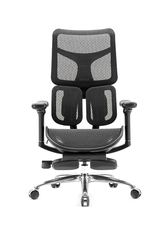 Ergonomic Pro Gaming Office Chair with Dynamic Lumbar Support and Adjustable Backrest (Black) yrjs8