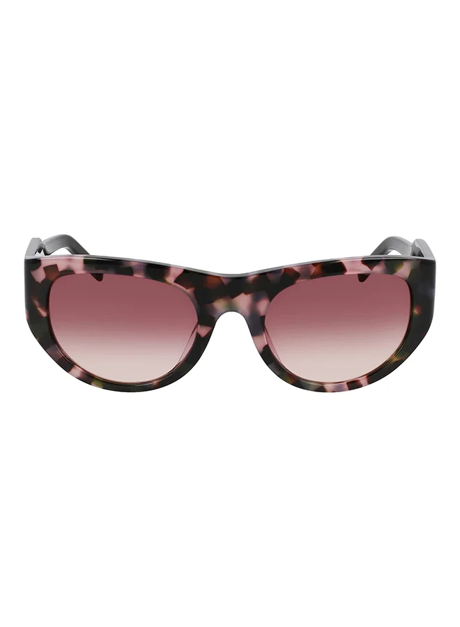Premium Acetate Oval Sunglasses Full Rim Lightweight Frame for Women (Brown Sand, One Size) 7r16x