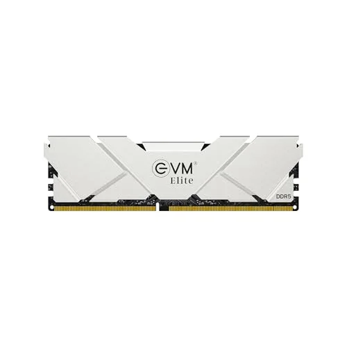 EVM Elite 16GB DDR5 5600MHz Gaming Desktop RAM Memory Module with Aluminum Heat Sink (16GB) 0srwd
