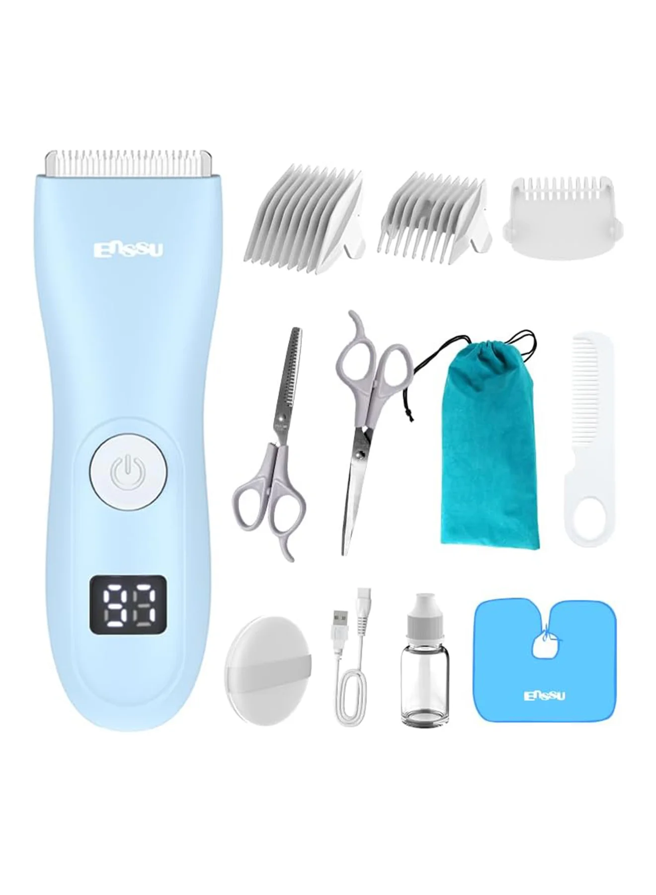 Professional Baby Hair Trimmer, Quiet Cordless Hair Cutting Machine for Kids and Toddlers, Waterproof Design with LCD Display j4tgk