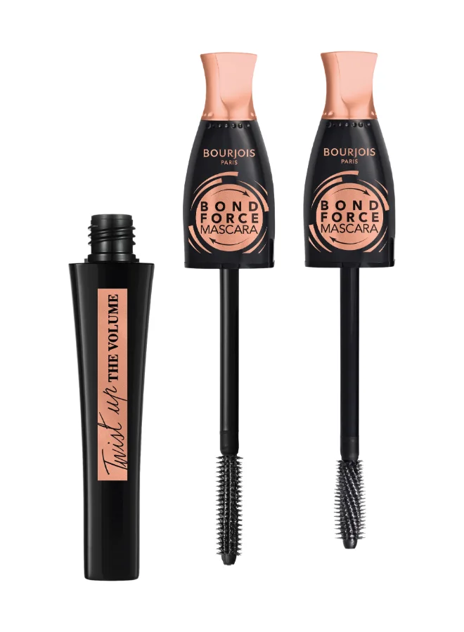 Bourjois Paris Twist Up The Volume Bond Force Mascara Volumizing Formula (Black, 8 mL) 4k39m