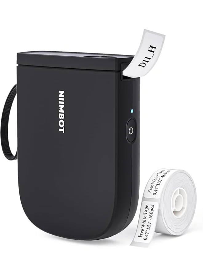 Portable Thermal Label Maker Machine (Black, Compact Handheld Design) dc9bv