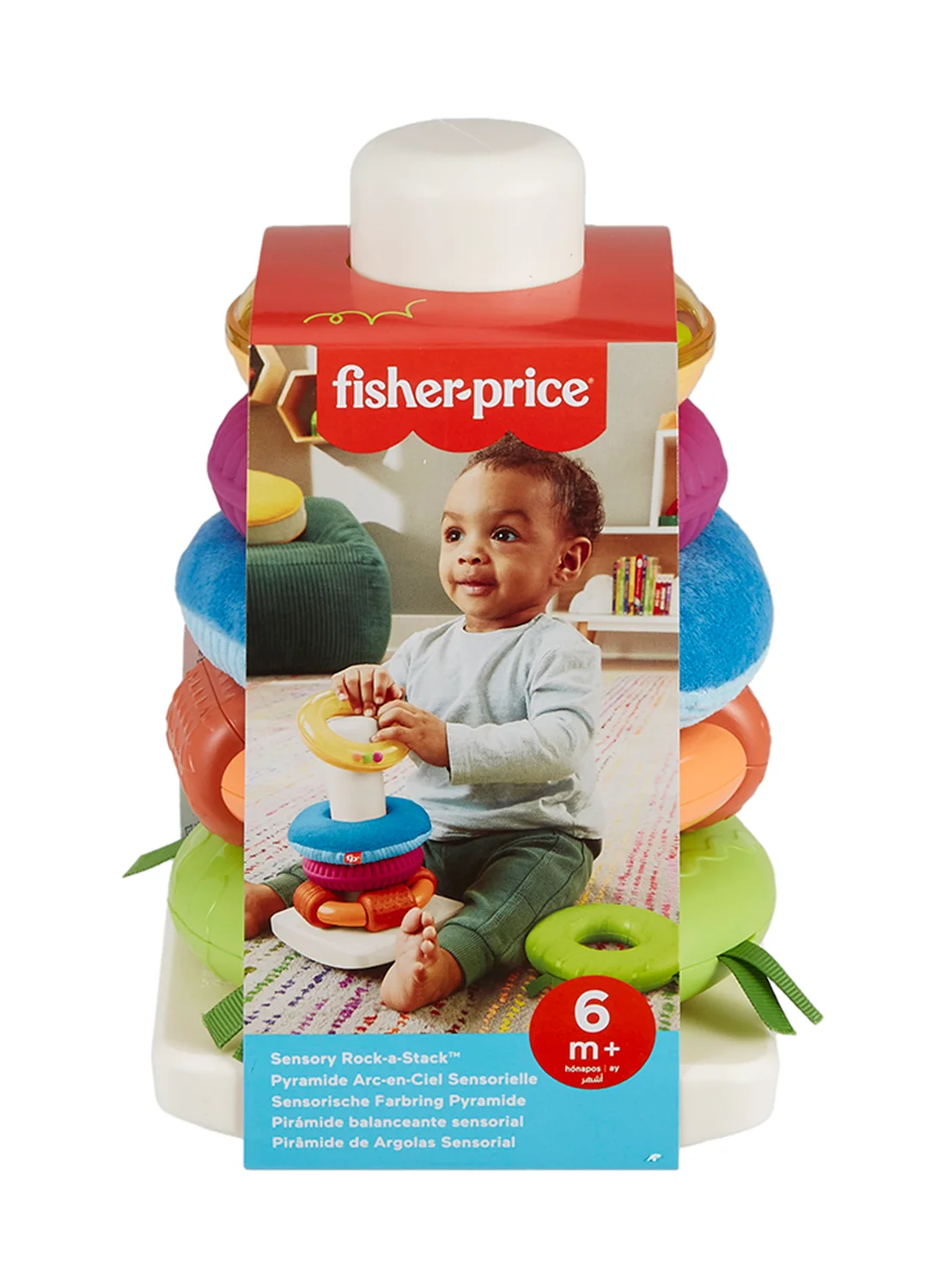 Premium Sensory Stacking Ring Toy for Infants Developmental Fine Motor Skills Activity Set (Multi-Color, 20 cm) 7erl1