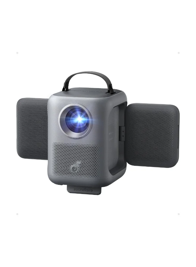 Portable Smart Projector Full HD 1080P with WiFi Bluetooth Dolby Audio and Dual 10W Speakers (Black) ftcsz
