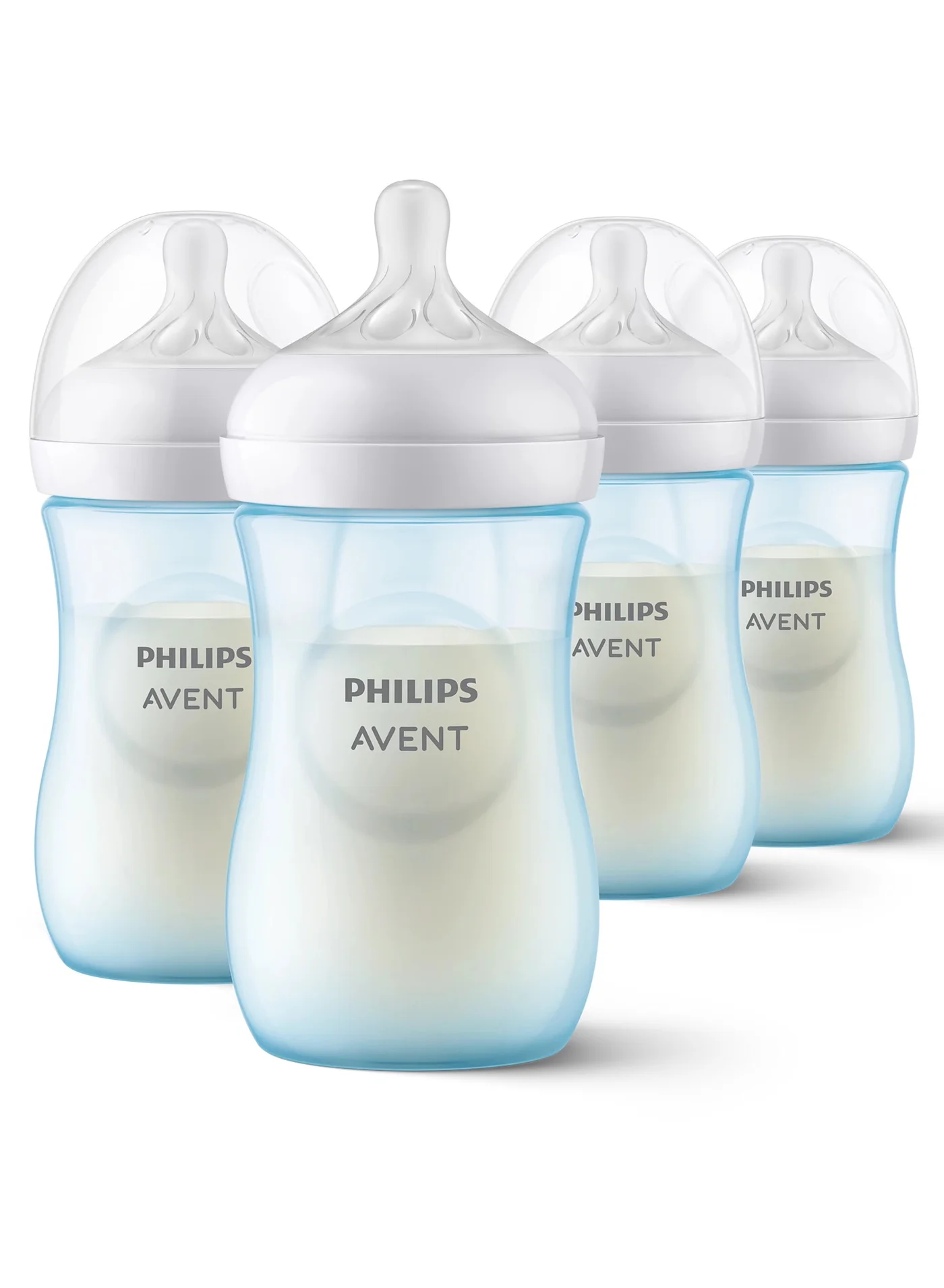 Premium Natural Response Baby Feeding Bottle Set (Blue, 260 mL, 4 Pieces) v8jfa