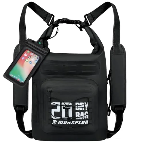 MORXPLOR Waterproof Dry Bag Backpack with Phone Case for Swimming and Kayaking (20L) 9n865