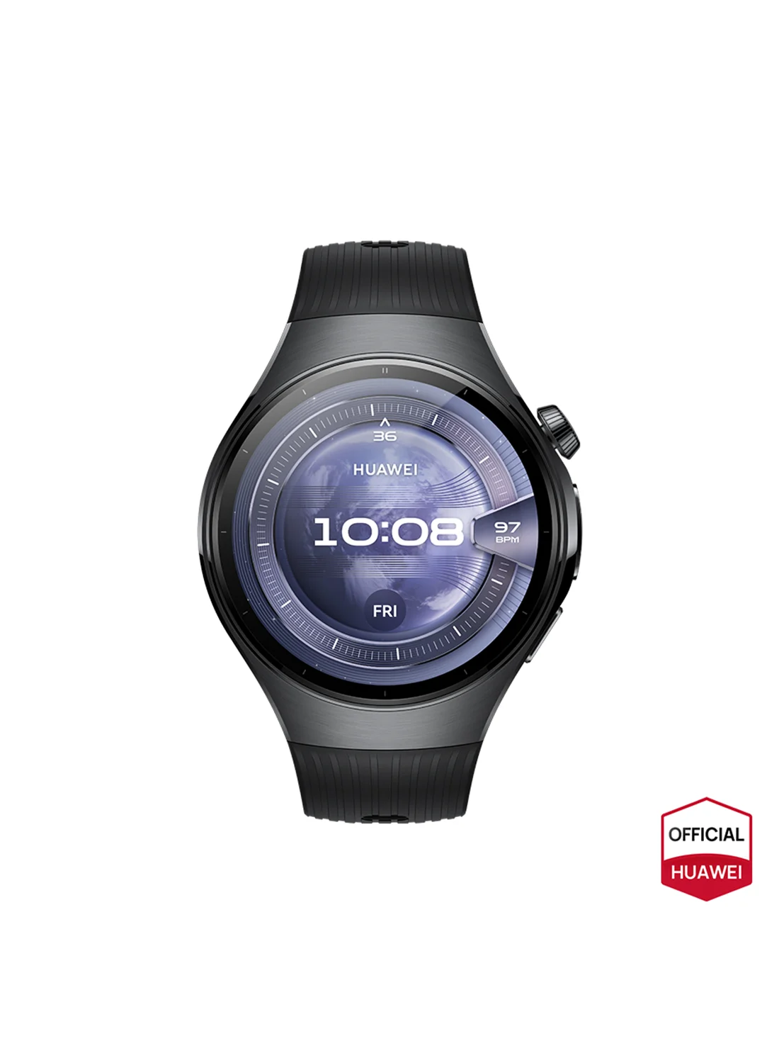 Smart 46mm Smartwatch with Multi-sensing Technology and Real-time Health Monitoring (Black, 46 mm) 51p64