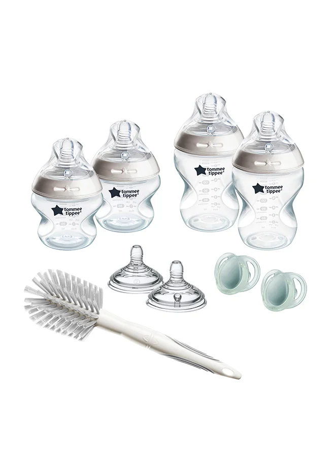 Premium Newborn Feeding Starter Kit with Anti-Colic Teats (2x150ml, 2x260ml, 9-Piece Set) ucowi