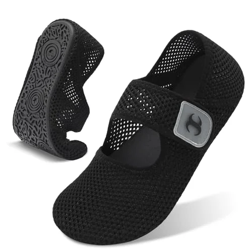 Scurtain Women Water Shoes Lightweight Quick-Dry Aqua Socks for Beach Swimming and Pool (Black, 38 EU) qrf5l