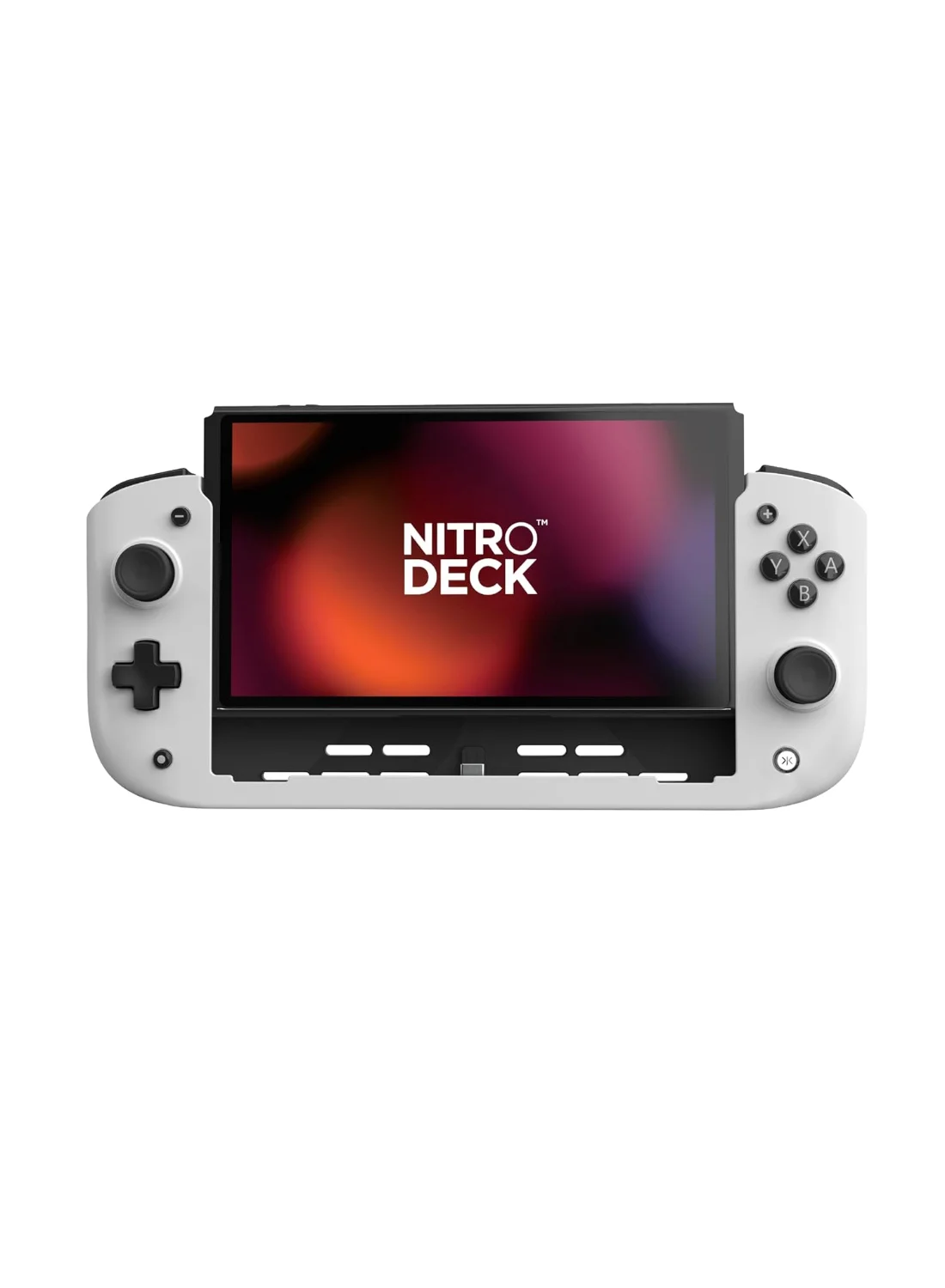 Professional Handheld Gaming Controller Deck for Portable Console Systems (White, 1 Unit) abvjx