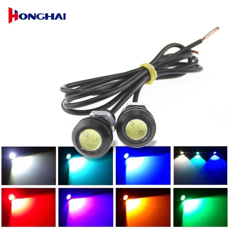MUNTAQI 18mm LED Eagle Eye Turn Signal Lights (Blue, 1-Pack) - Premium Automotive and Motorcycle Retrofit Lighting b5s0u