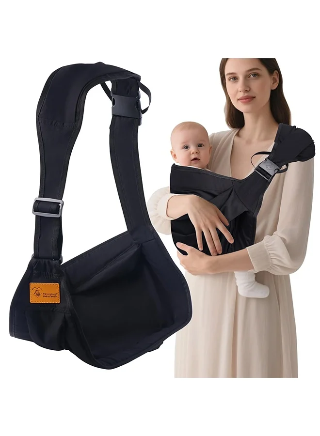 Meayul Ergonomic Baby Carrier Wrap Adjustable Breathable Sling for Newborn Infant and Toddler (Grey, 0-36 Months) xqvwo