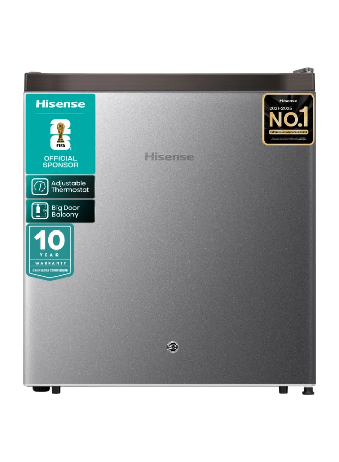 Compact Single Door Refrigerator Premium Metal Finish (Silver, 60 L) lprkg
