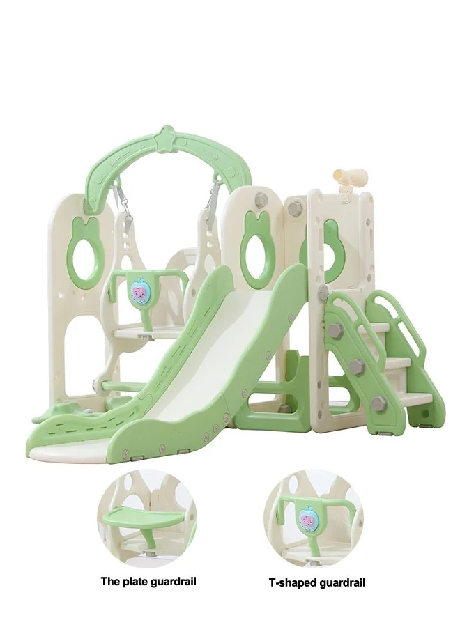 JSAITOYS Indoor Playhouse and Slide Swing Set for Kids Premium Plastic Activity Center (150 cm x 120 cm x 100 cm) l7k2f