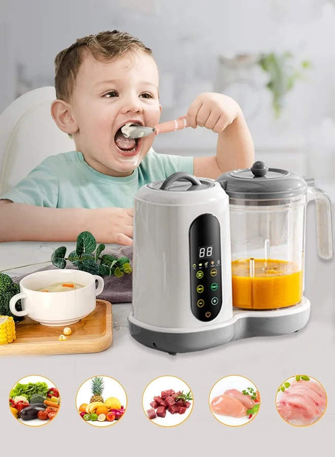 Super ZYouth 4-in-1 Baby Food Processor and Steaming Blender (White, 1 Pack) ha1tc