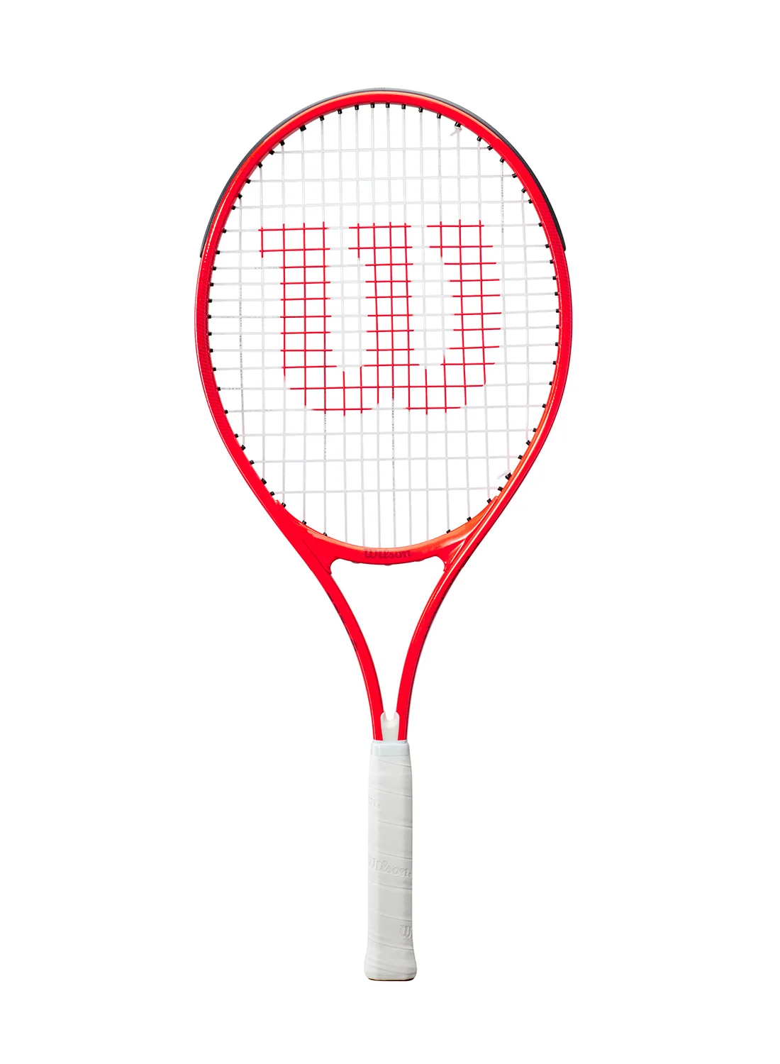 Junior Tennis Racket 25-inch Lightweight Performance Frame for Beginners (Red/White, 225g) y5a9y