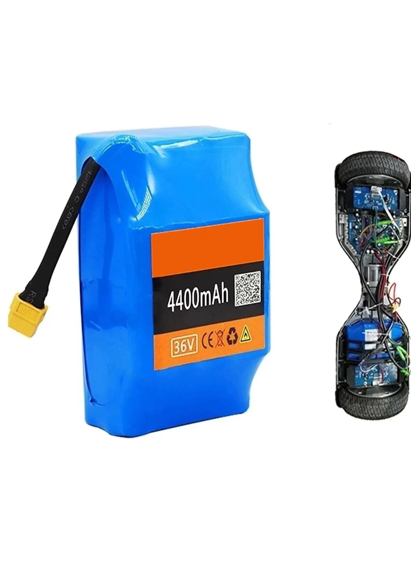 JAJEEK 36V 4.4Ah Lithium Ion Battery Pack for Electric Scooters and Balancing Vehicles (XT60 Plug, 10S2P, 4400mAh) cwurn
