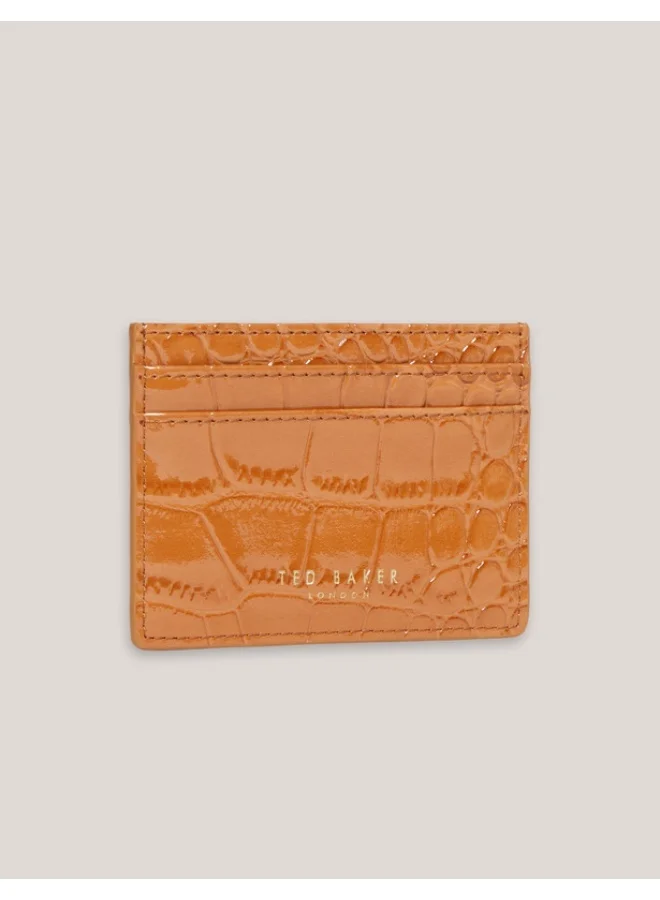 Premium Croc Effect Card Holder Slim Leather Wallet for Men and Women (One Size) nxbbc