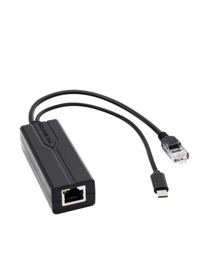 Reacon Type C PoE Splitter 5V 3A Gigabit Ethernet Adapter (IEEE 802.3af/at Standard) m1lpv