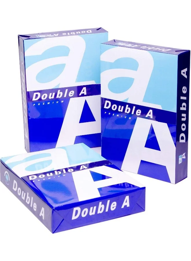 Double A Printer Copy Paper A4 80 GSM Premium Office Stationery (500 Sheets, Bundle of 3) 9cvoh