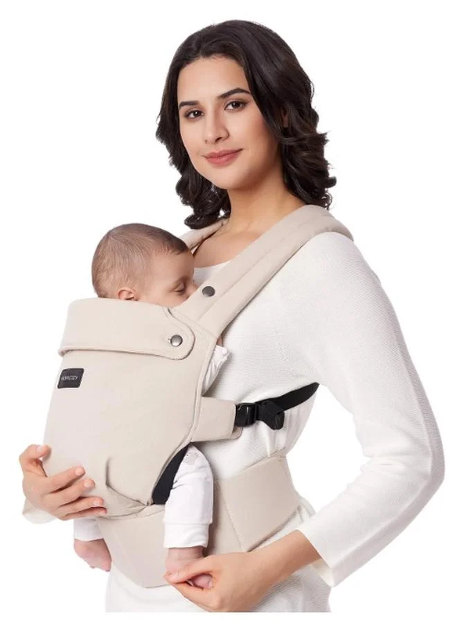 Momcozy Ergonomic Baby Carrier Lightweight Adjustable Infant Support (3.2kg to 20kg, Grey) z3t5z