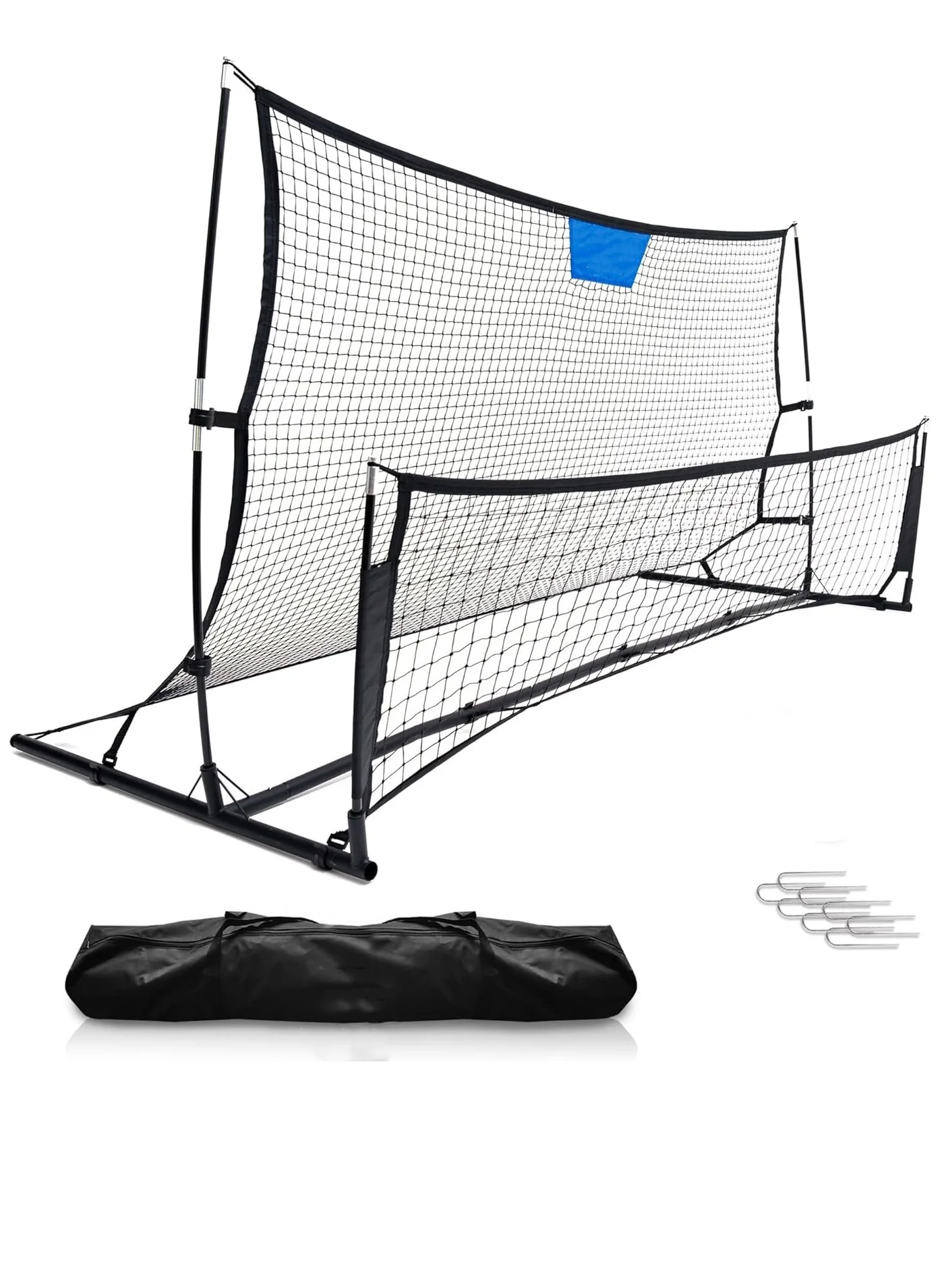 XiuWoo 2-in-1 Soccer Rebounder Net Portable Training Equipment for Solo Skills Practice (Indoor & Outdoor, 120 cm x 120 cm) i3og7