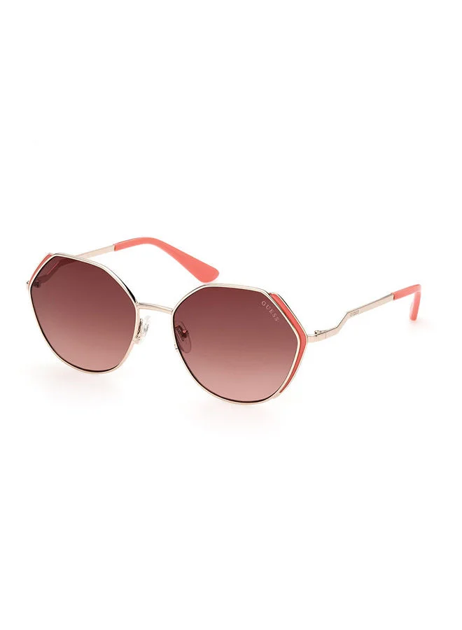 Premium Women's UV Protection Sunglasses Elegant Fashion Eyewear (Black, 58 mm) gnoil