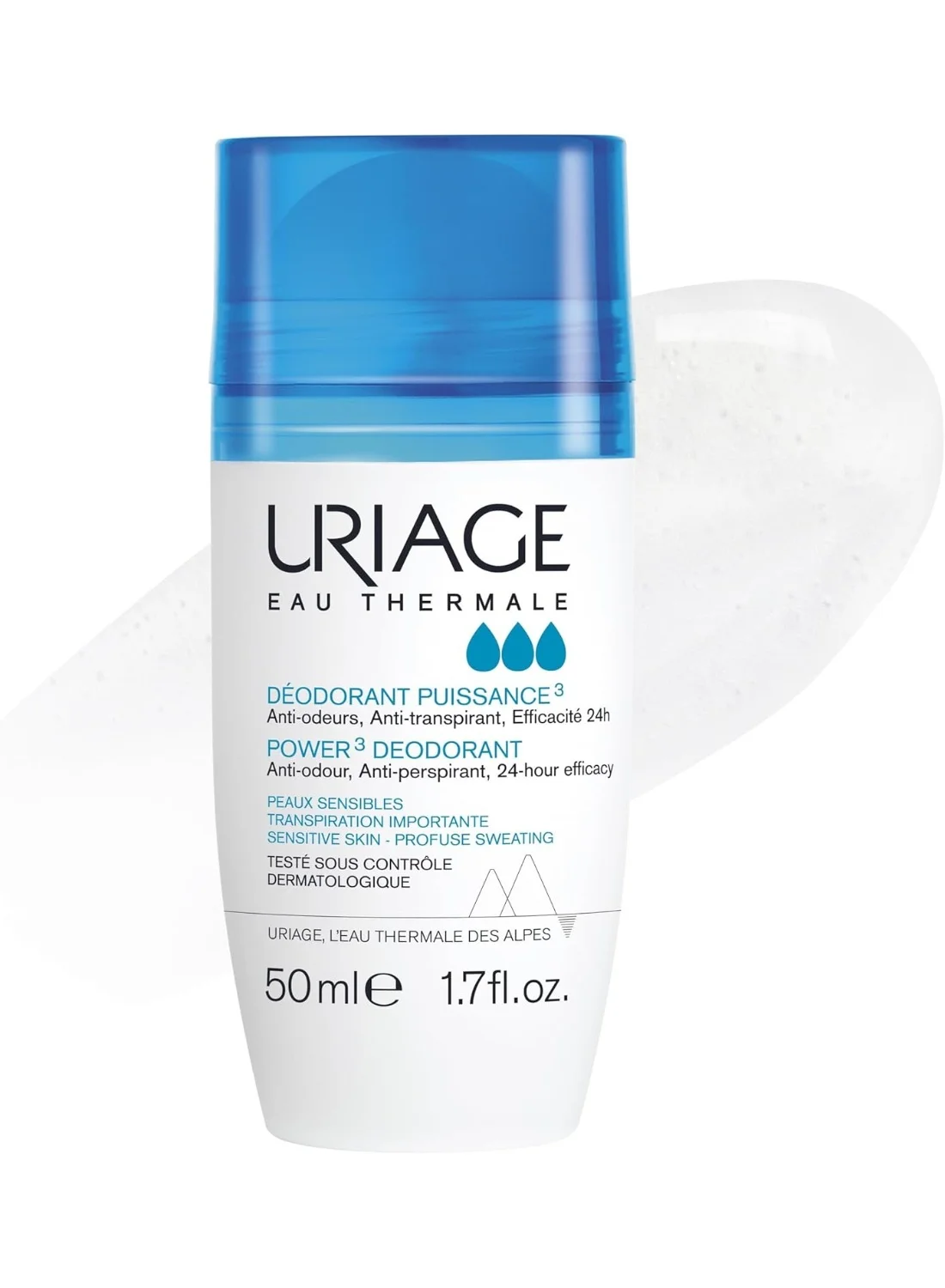 Uriage Power 3 Deodorant Roll-On Long-Lasting Freshness (50 mL) tloil