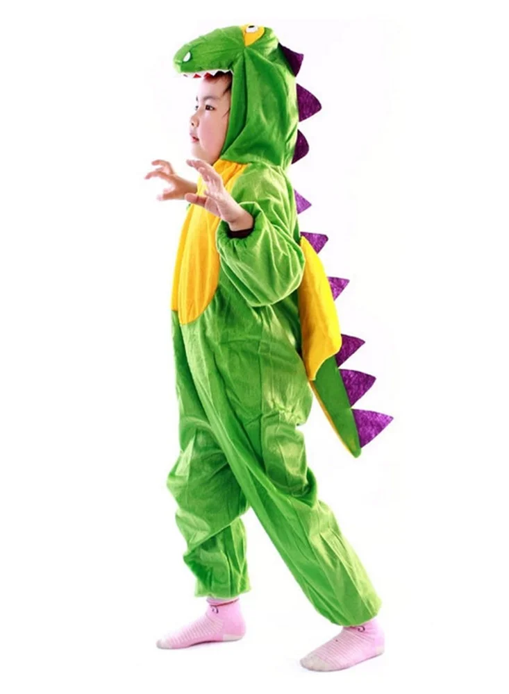 Al Aoyama Dinosaur Costume for Kids Premium Soft Fabric Cosplay Outfit for Party and Role Play (One Size) rletc