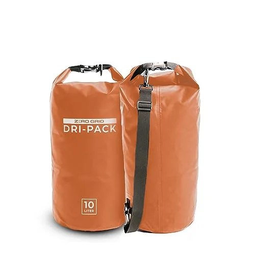 Zero Grid Waterproof Dry Bag Floating Roll Top Gear Storage (500D PVC Material, 10L) 53fyg