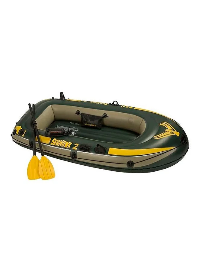 Inflatable Two-Person Raft Heavy-Duty PVC Watercraft for Recreational Boating (236 cm x 114 cm) k06s4