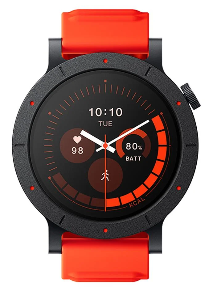 Premium Smartwatch Fitness Tracker with Heart Rate Monitor and GPS (Orange, 3.6 cm) 71vwx