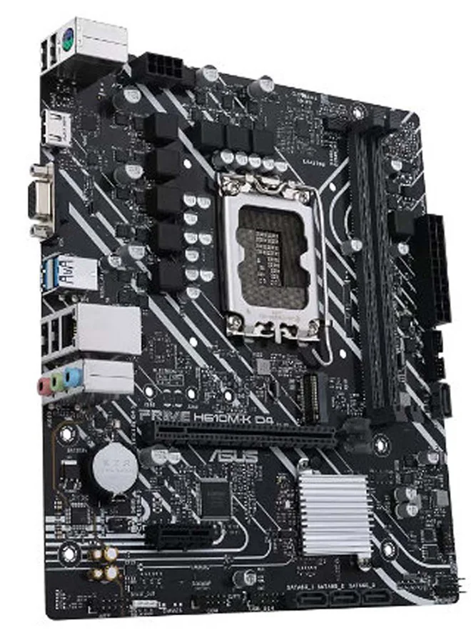 Premium H610M-K D4 Micro-ATX Motherboard (Black, LGA 1700 Socket) wg064