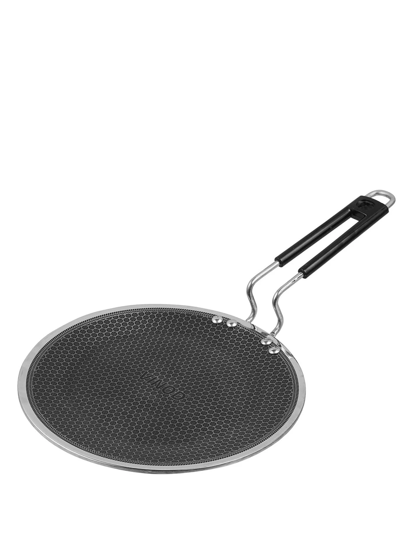 Premium Triply Stainless Steel Tawa Pan (Non-Stick Compatible, Induction Friendly, Silver, 25cm) 8b7tc