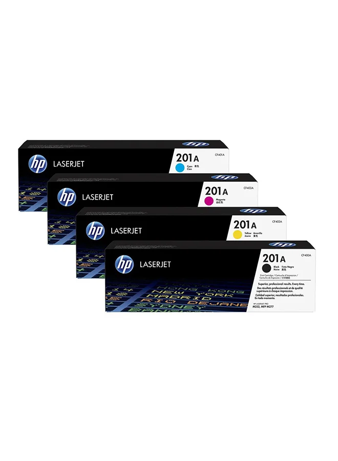 Premium Laser Toner Cartridge Set 4-Color Replacement for Office Printers (Black, Cyan, Yellow, Magenta, 4-Pack) c7mhb