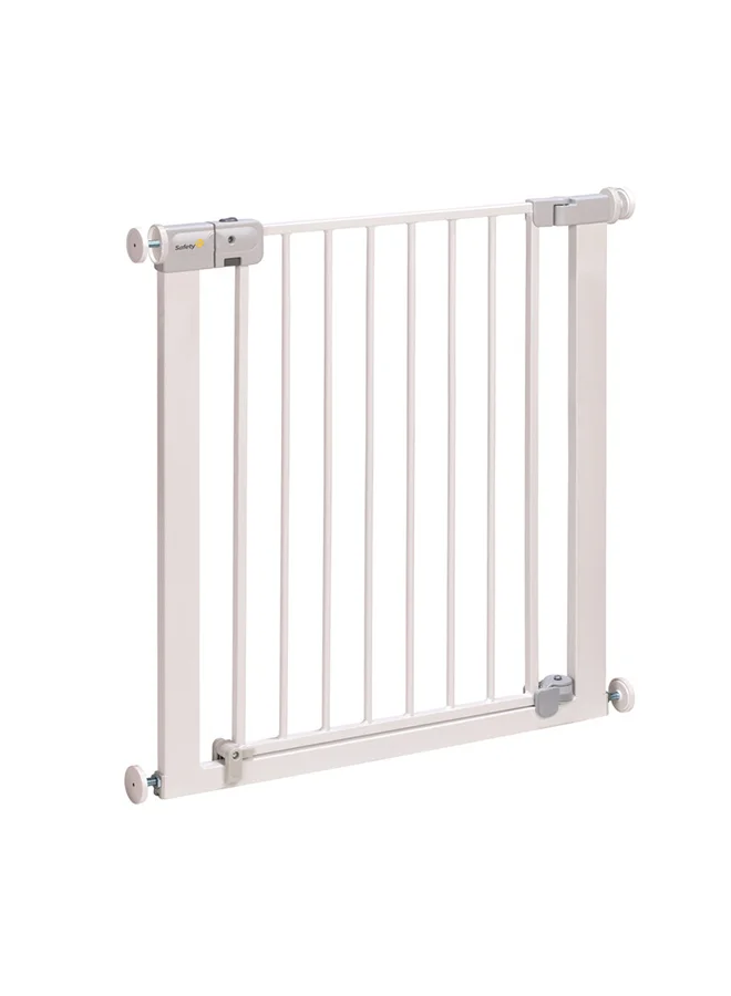 Premium Pressure Fit Auto Close Safety Gate (White, 75-82 cm) ehy58