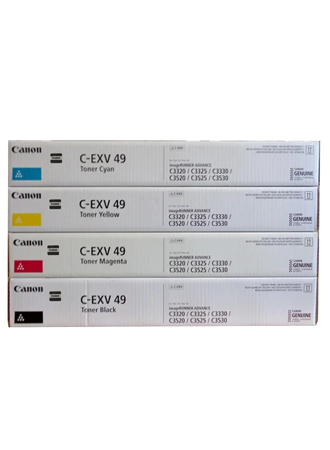 Premium Laser Printer Toner Cartridge Full Set (Black, Cyan, Magenta, Yellow) for Office Multi-Function Copiers udury