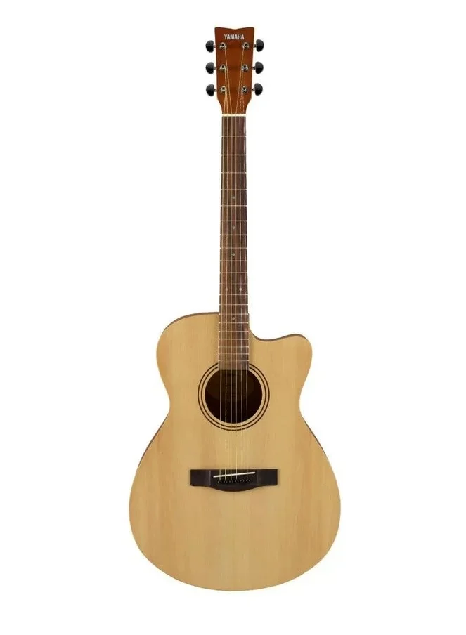 Premium Acoustic Guitar 6-String Folk Instrument with Cutaway Design (Natural Satin, 104 cm) fuj19
