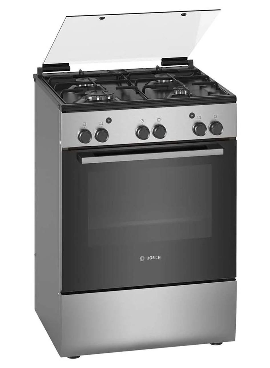 Premium Freestanding Gas Cooker 60x60 cm Stainless Steel Cooking Range for Modern Kitchens l2k5i
