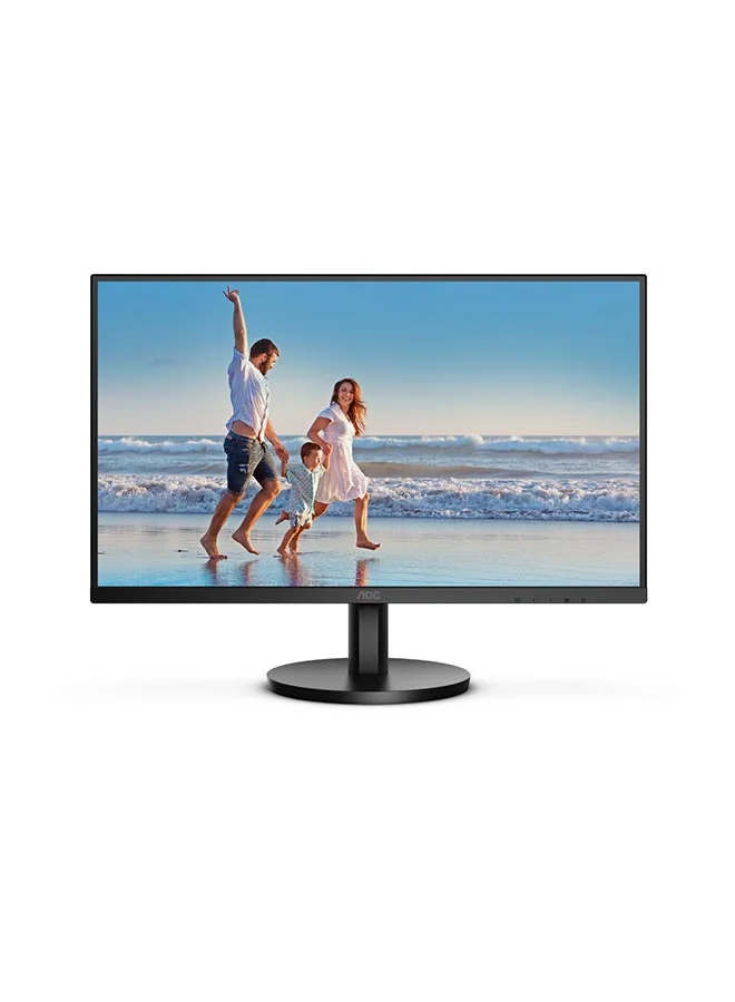 Premium 27-inch Full HD LED Monitor, Frameless Display, 75Hz Refresh Rate, HDMI and VGA Connectivity, Flicker-Free Technology (Black, 27-inch) rboqy