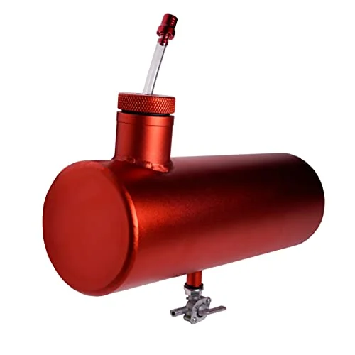 Premium Aluminum Mini Bike Fuel Tank Cylinder (Red, 10 cm x 28 cm) for Off-Road Go Kart and Dirt Bike Engines 23gk5