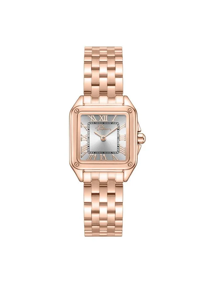 POLICE Rila Analog Watch Stainless Steel Bracelet Silver Dial (27.8mm) For Women vubdt