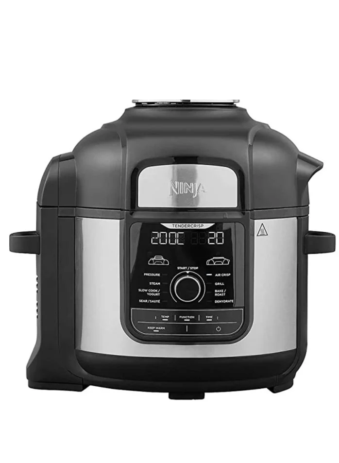 Premium Multi-Function Pressure Cooker and Air Fryer with 9 Cooking Modes (Silver, 7.5L) 57fl6